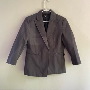 Byblos gray shiny single breasted designer blazer